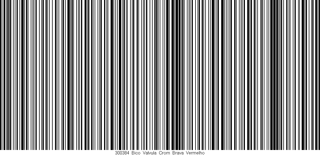Código de barras (EAN, GTIN, SKU, ISBN): '300384_Bico_Valvula_Crom_Brava_Vermelho'