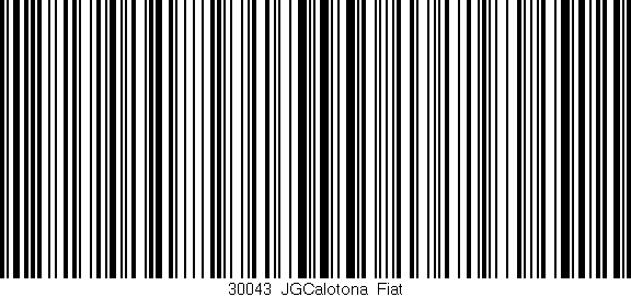 Código de barras (EAN, GTIN, SKU, ISBN): '30043_JGCalotona_Fiat'