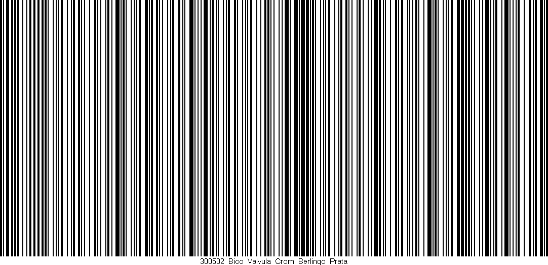 Código de barras (EAN, GTIN, SKU, ISBN): '300502_Bico_Valvula_Crom_Berlingo_Prata'