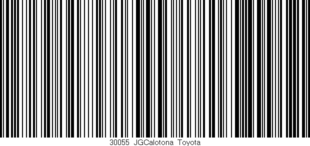 Código de barras (EAN, GTIN, SKU, ISBN): '30055_JGCalotona_Toyota'