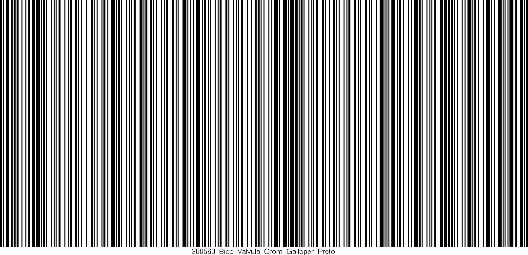 Código de barras (EAN, GTIN, SKU, ISBN): '300560_Bico_Valvula_Crom_Galloper_Preto'