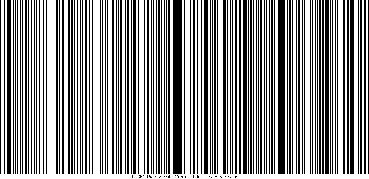 Código de barras (EAN, GTIN, SKU, ISBN): '300661_Bico_Valvula_Crom_3000GT_Preto_Vermelho'