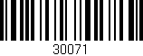 Código de barras (EAN, GTIN, SKU, ISBN): '30071'