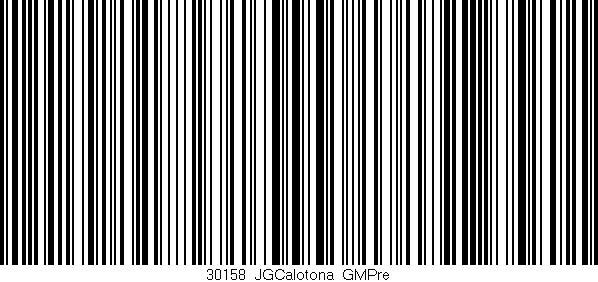 Código de barras (EAN, GTIN, SKU, ISBN): '30158_JGCalotona_GMPre'