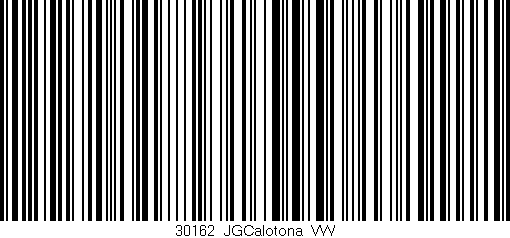 Código de barras (EAN, GTIN, SKU, ISBN): '30162_JGCalotona_VW'
