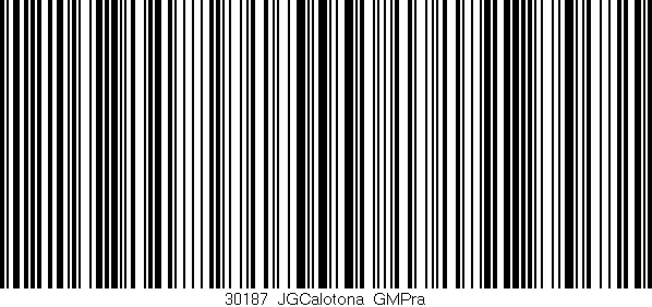 Código de barras (EAN, GTIN, SKU, ISBN): '30187_JGCalotona_GMPra'