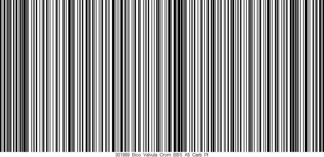 Código de barras (EAN, GTIN, SKU, ISBN): '301889_Bico_Valvula_Crom_BBS_A5_Carb_Pt'