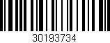 Código de barras (EAN, GTIN, SKU, ISBN): '30193734'