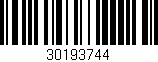 Código de barras (EAN, GTIN, SKU, ISBN): '30193744'