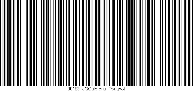 Código de barras (EAN, GTIN, SKU, ISBN): '30193_JGCalotona_Peugeot'