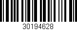 Código de barras (EAN, GTIN, SKU, ISBN): '30194628'