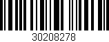 Código de barras (EAN, GTIN, SKU, ISBN): '30208278'