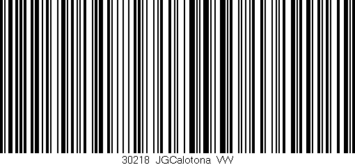 Código de barras (EAN, GTIN, SKU, ISBN): '30218_JGCalotona_VW'