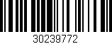 Código de barras (EAN, GTIN, SKU, ISBN): '30239772'