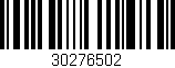 Código de barras (EAN, GTIN, SKU, ISBN): '30276502'