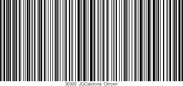 Código de barras (EAN, GTIN, SKU, ISBN): '30300_JGCalotona_Citroen'