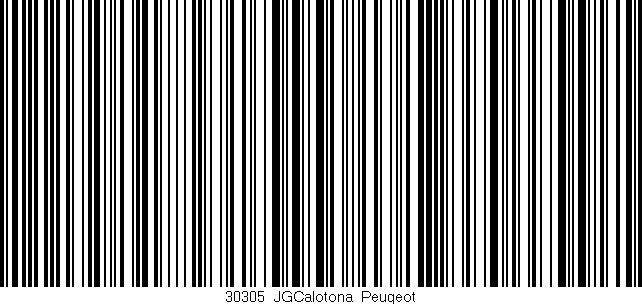 Código de barras (EAN, GTIN, SKU, ISBN): '30305_JGCalotona_Peugeot'