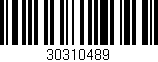 Código de barras (EAN, GTIN, SKU, ISBN): '30310489'