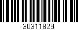 Código de barras (EAN, GTIN, SKU, ISBN): '30311829'