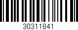 Código de barras (EAN, GTIN, SKU, ISBN): '30311841'