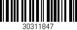 Código de barras (EAN, GTIN, SKU, ISBN): '30311847'