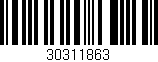 Código de barras (EAN, GTIN, SKU, ISBN): '30311863'