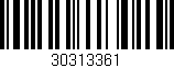 Código de barras (EAN, GTIN, SKU, ISBN): '30313361'