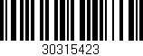 Código de barras (EAN, GTIN, SKU, ISBN): '30315423'