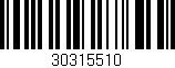 Código de barras (EAN, GTIN, SKU, ISBN): '30315510'