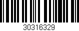 Código de barras (EAN, GTIN, SKU, ISBN): '30316329'