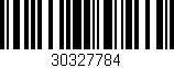 Código de barras (EAN, GTIN, SKU, ISBN): '30327784'