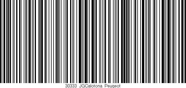 Código de barras (EAN, GTIN, SKU, ISBN): '30333_JGCalotona_Peugeot'