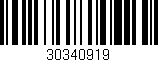 Código de barras (EAN, GTIN, SKU, ISBN): '30340919'
