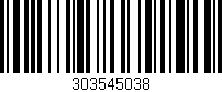 Código de barras (EAN, GTIN, SKU, ISBN): '303545038'
