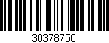 Código de barras (EAN, GTIN, SKU, ISBN): '30378750'
