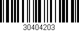 Código de barras (EAN, GTIN, SKU, ISBN): '30404203'