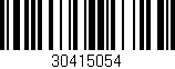 Código de barras (EAN, GTIN, SKU, ISBN): '30415054'