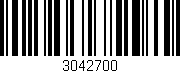 Código de barras (EAN, GTIN, SKU, ISBN): '3042700'