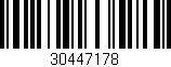 Código de barras (EAN, GTIN, SKU, ISBN): '30447178'
