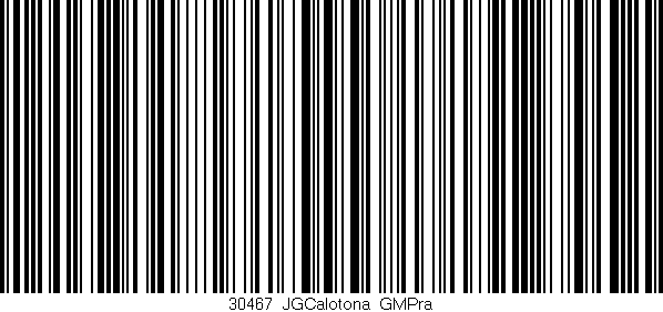 Código de barras (EAN, GTIN, SKU, ISBN): '30467_JGCalotona_GMPra'