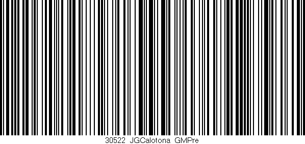 Código de barras (EAN, GTIN, SKU, ISBN): '30522_JGCalotona_GMPre'