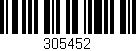 Código de barras (EAN, GTIN, SKU, ISBN): '305452'