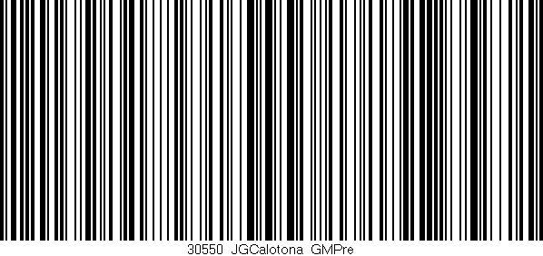 Código de barras (EAN, GTIN, SKU, ISBN): '30550_JGCalotona_GMPre'