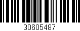 Código de barras (EAN, GTIN, SKU, ISBN): '30605487'