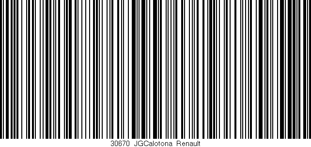Código de barras (EAN, GTIN, SKU, ISBN): '30670_JGCalotona_Renault'