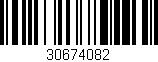 Código de barras (EAN, GTIN, SKU, ISBN): '30674082'