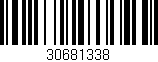 Código de barras (EAN, GTIN, SKU, ISBN): '30681338'