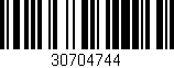 Código de barras (EAN, GTIN, SKU, ISBN): '30704744'