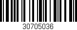 Código de barras (EAN, GTIN, SKU, ISBN): '30705036'