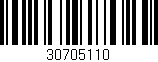 Código de barras (EAN, GTIN, SKU, ISBN): '30705110'